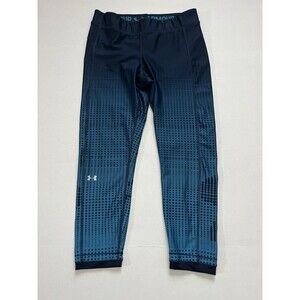 Under Armour Heatgear Blue And Green Teal Leggings Women's Size L